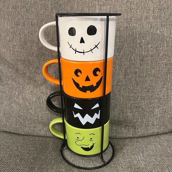 Rae Dunn Other - Rae Dunn Halloween Stack of Mugs